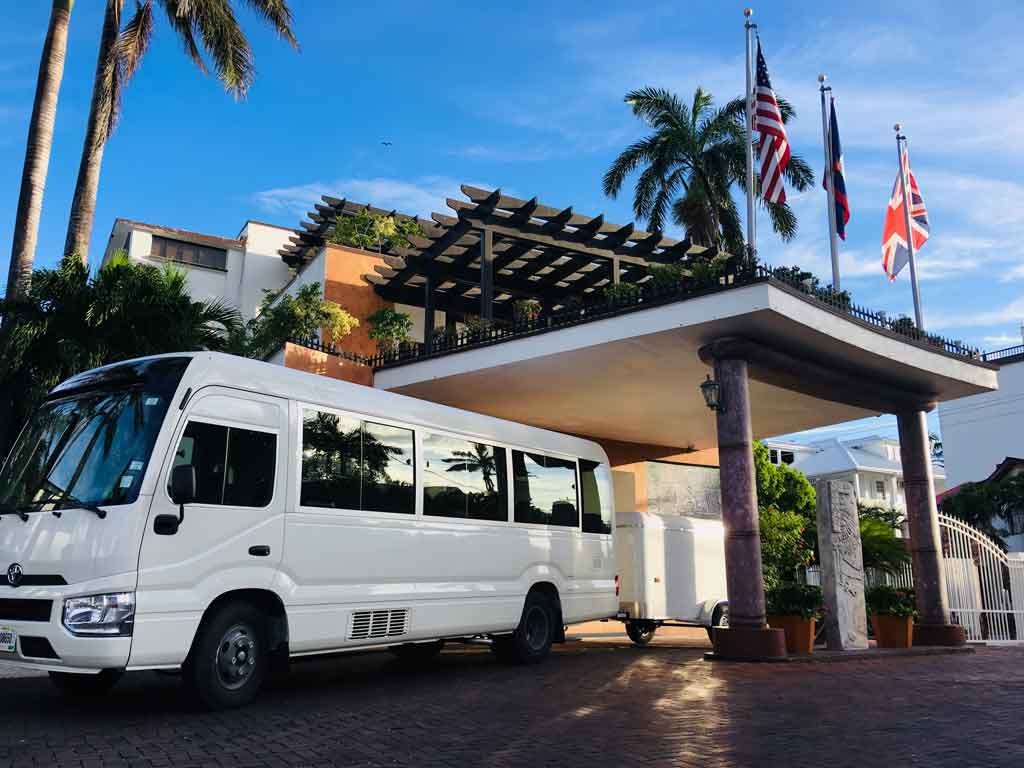 ToyotaCoaster ToyotaCoaster: Bus Rentals & Belize Transportation Services.