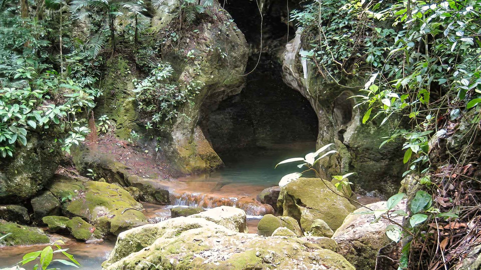The entrance of the ATM sacred caves