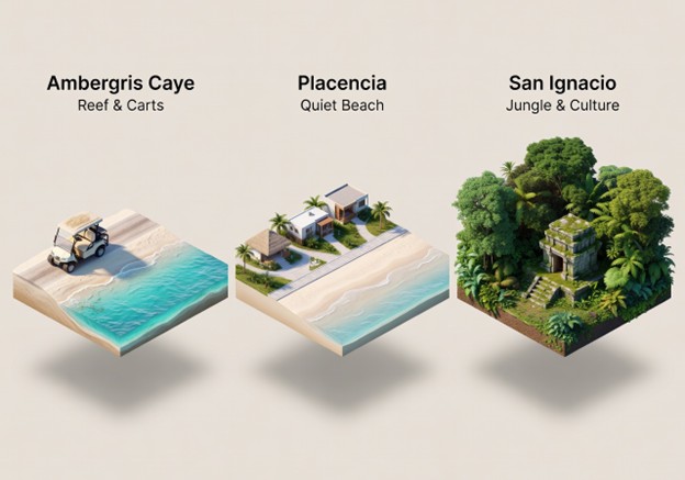 Chart comparing Belize boutique hotels with senior-friendly accessibility, comfort, and travel convenience for older travelers